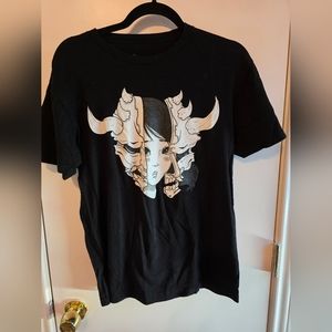 Iron yokai oni girl shirt